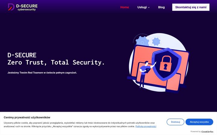 Posnetek zaslona dsecure.pl