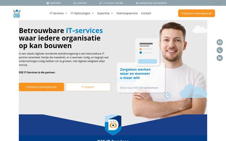 Screenshot di dseit.nl