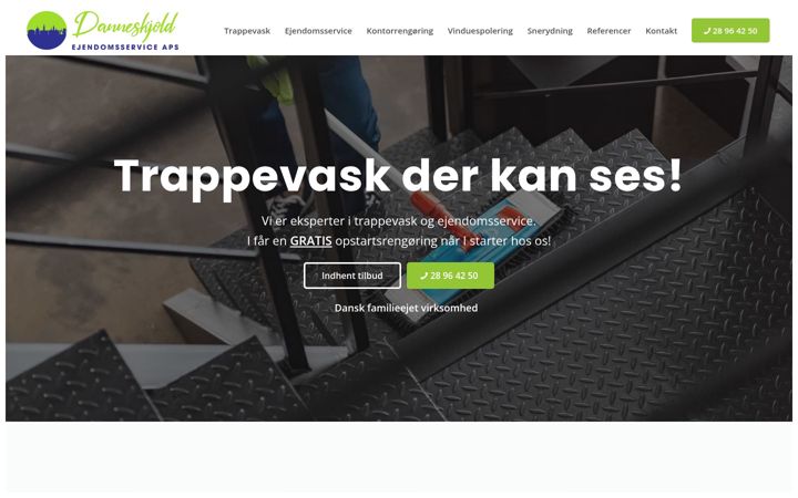 Snimka zaslona za dsejendomsservice.dk
