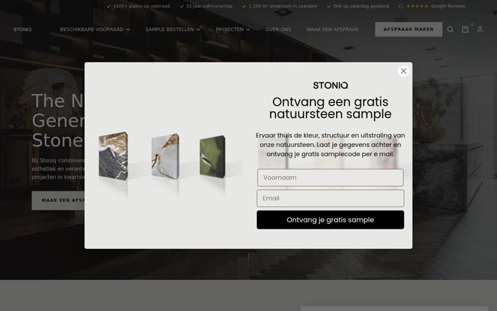 Screenshot di dsenatuursteen.nl