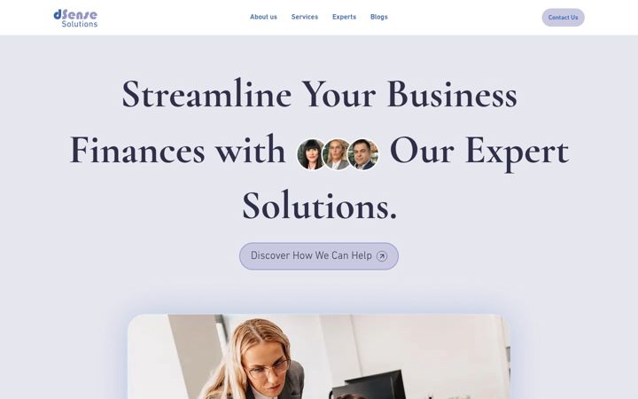 Screenshot of dsense-solutions.com
