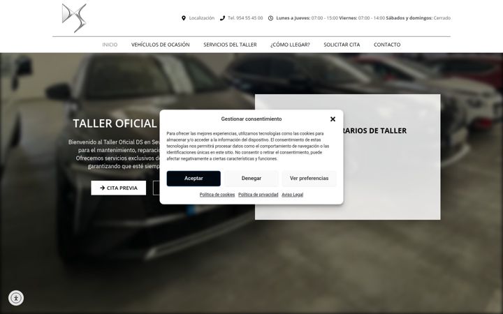 Screenshot of dsensevilla.com