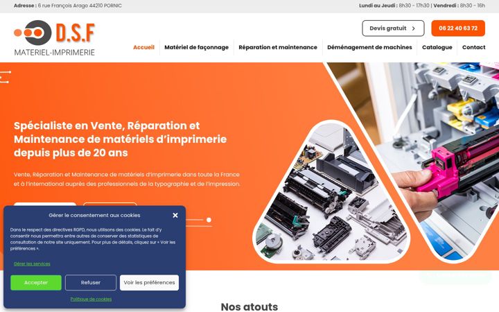Screenshot of dsf-faconnage.com