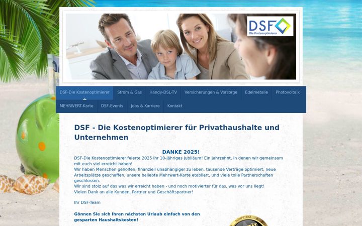 Screenshot of dsf-freiburg.de