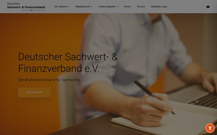 Screenshot of dsf-verband.de
