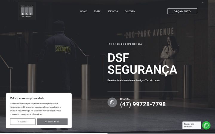 Screenshot van dsfseguranca.com.br