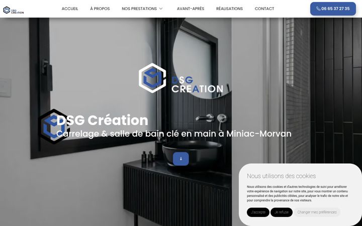 Screenshot ta' dsg-creation.fr