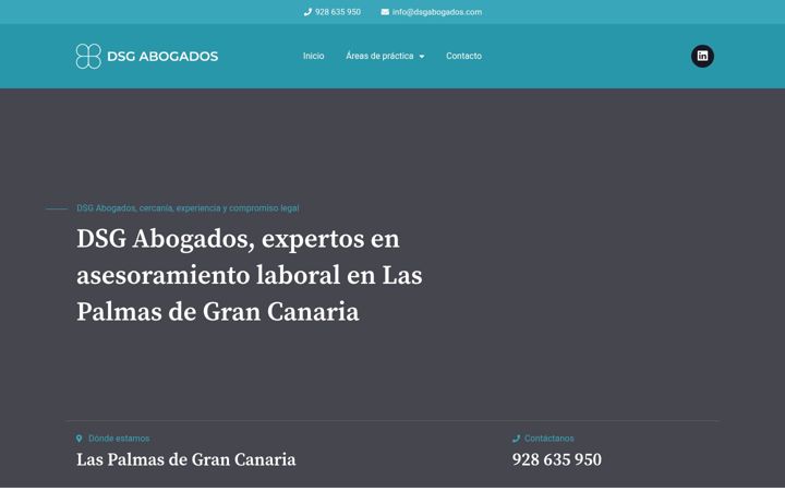Captura de pantalla de dsgabogados.net