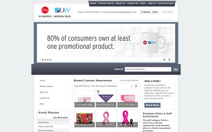 Screenshot of dsgpromo.com