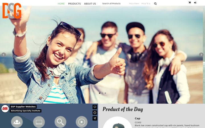 Screenshot of dsgpromos.com