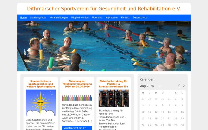 Screenshot of dsgr-dithmarschen.de