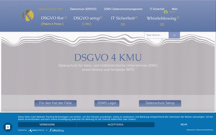 Screenshot of dsgvo-4kmu.de