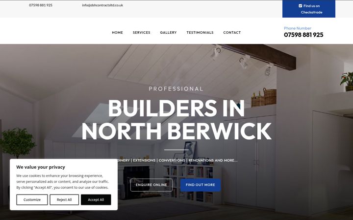 Képernyőkép: dshcontractsltd.co.uk