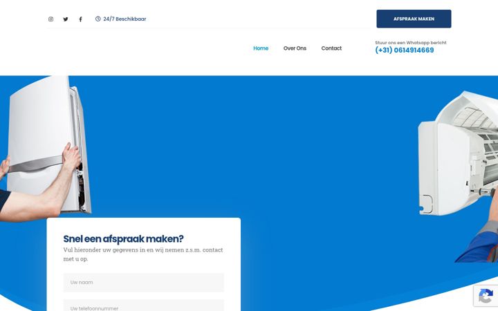 Screenshot di dshtechniek.nl