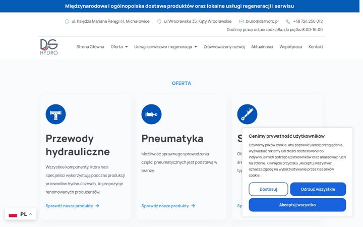 Posnetek zaslona dshydro.pl