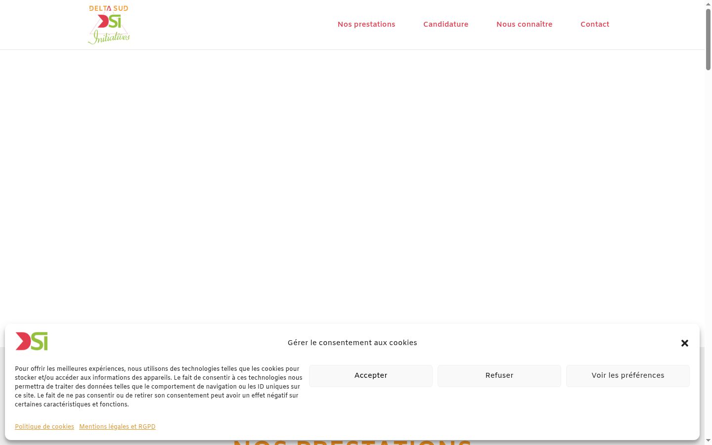 Screenshot tal-banner tal-kunsens muri qabel kwalunkwe interazzjoni