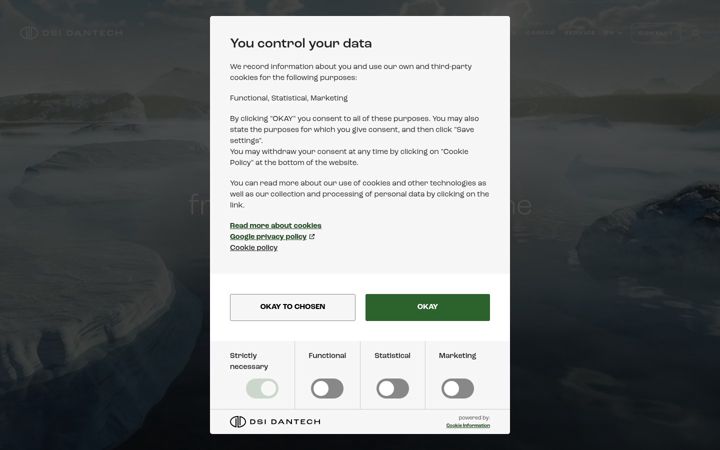 Screenshot of dsifreezing.com