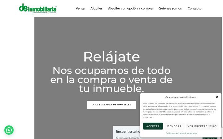 Screenshot von dsinmobiliaria.es