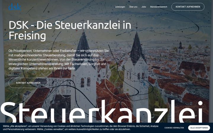 Screenshot of dsk-steuerkanzlei.de