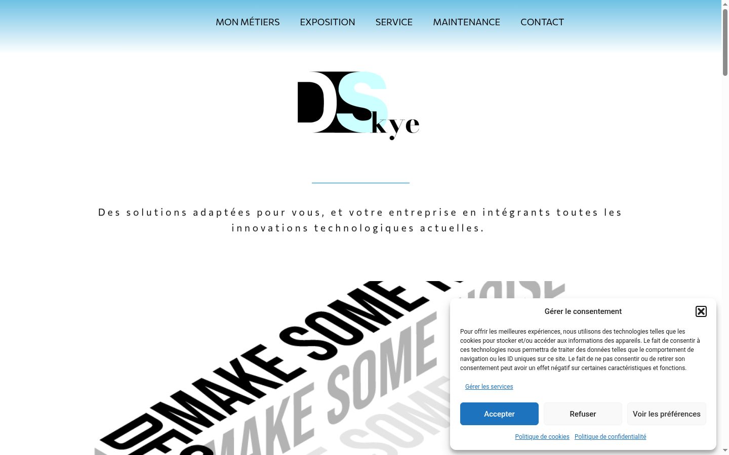 Screenshot tal-banner tal-kunsens muri qabel kwalunkwe interazzjoni