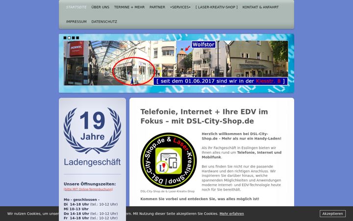 Screenshot of dsl-city-shop.de