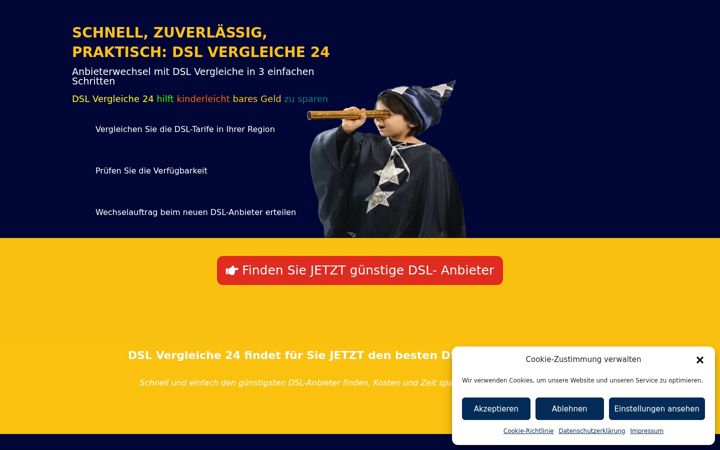Screenshot of dsl-vergleiche24.de