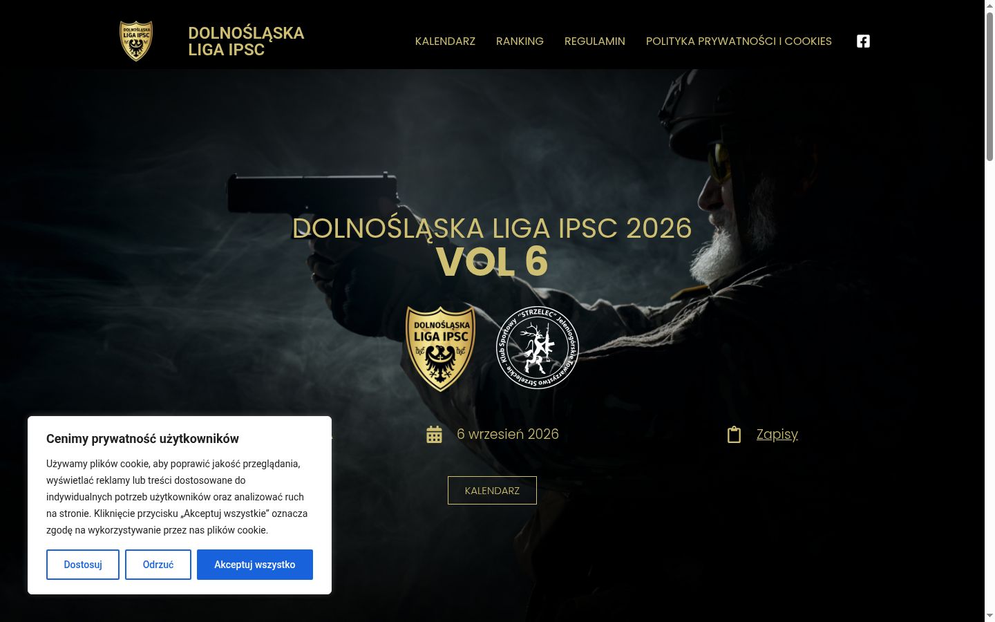 Captura de ecrã do banner de consentimento apresentado antes de qualquer interação