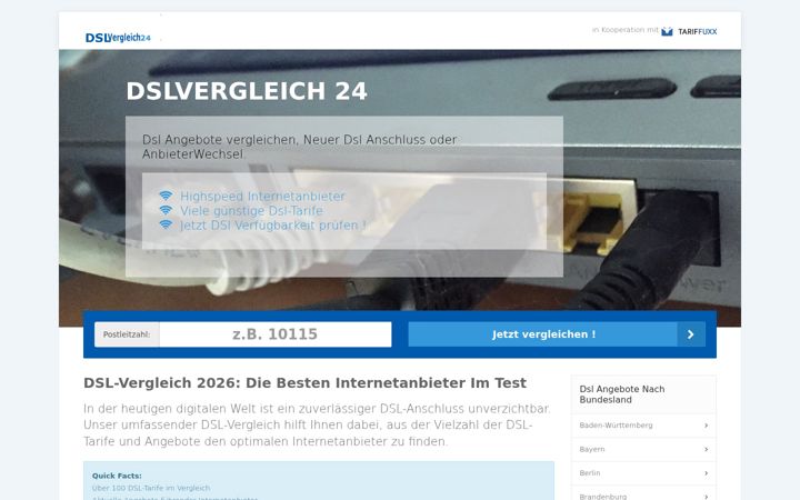 Screenshot of dslvergleich-24.de