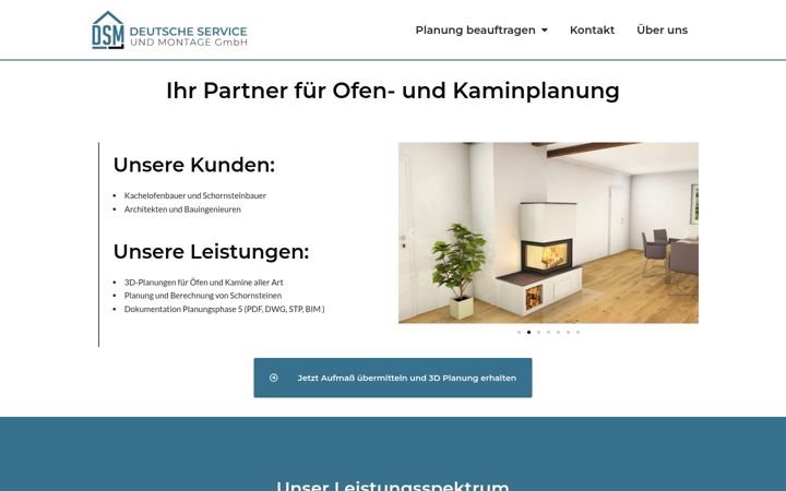 Screenshot of dsm-montage.de