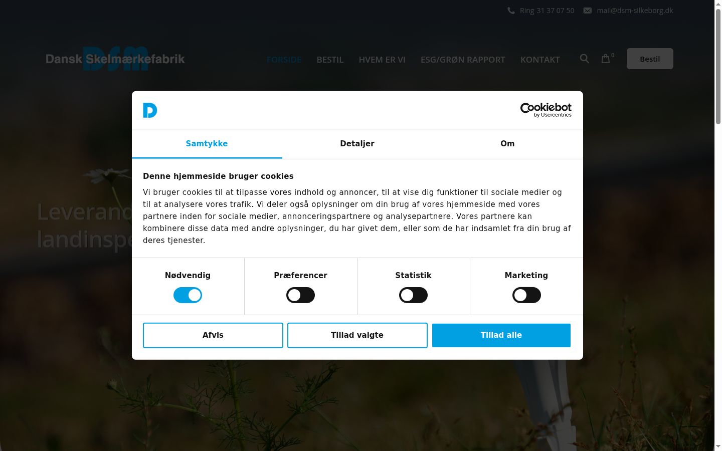 Capture d'écran de la bannière de consentement affichée avant toute interaction