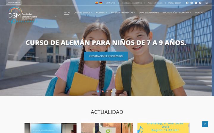 Captură de ecran a dsmadrid.org