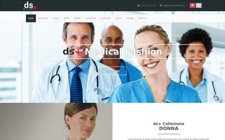Skærmbillede af dsmedicalfashion.it
