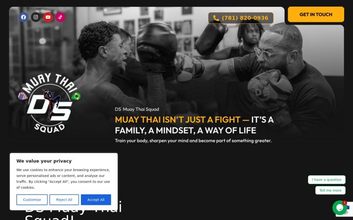 Screenshot of dsmuaythaisquad.com