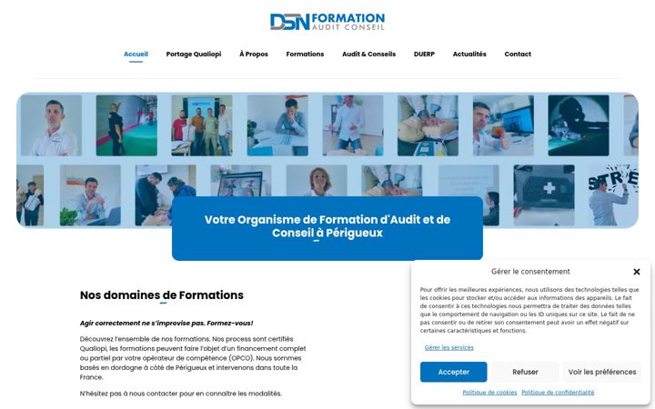 Screenshot ta' dsn-formation.fr