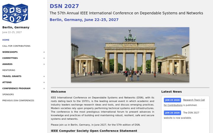 Captură de ecran a dsn.org