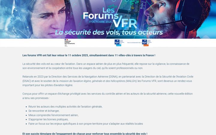 Screenshot of dsna-forums-vfr.fr