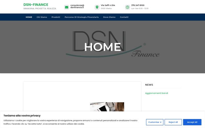 Skærmbillede af dsnfinance.it