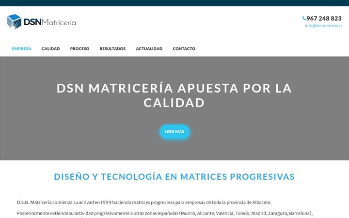 Screenshot von dsnmatriceria.es