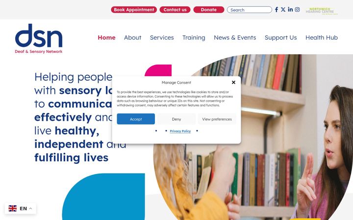 Екранна снимка на dsnonline.co.uk