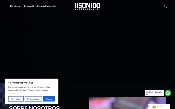 Screenshot of dsonido.com