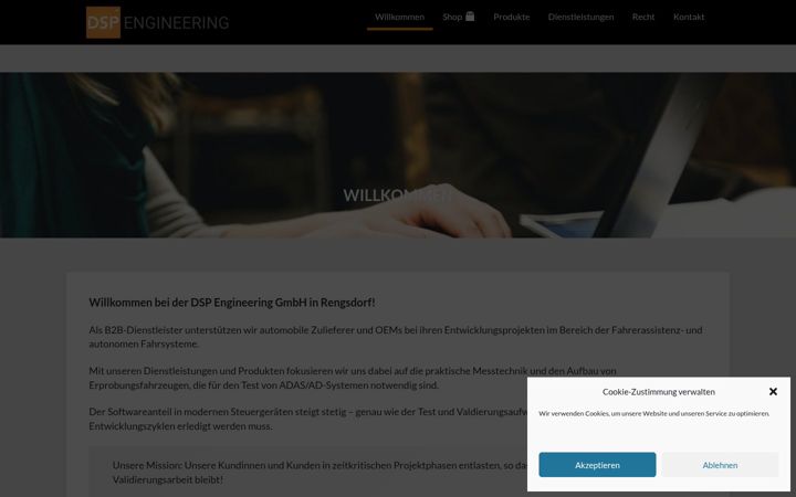 Screenshot of dsp-engineering.de