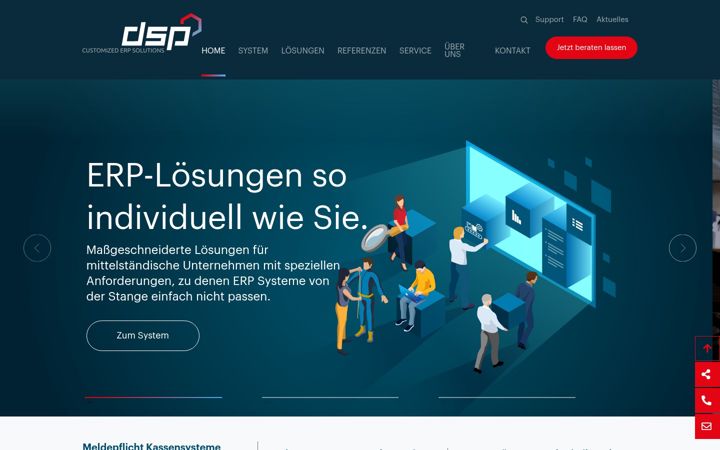 Screenshot ta' dspcom.de