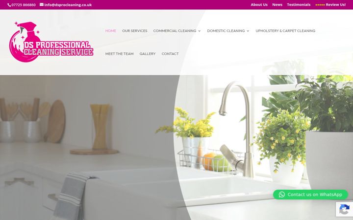 Екранна снимка на dsprocleaning.co.uk