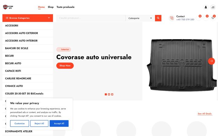Screenshot of dsraccesoriiauto.ro