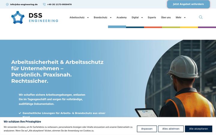 Screenshot of dss-engineering.de