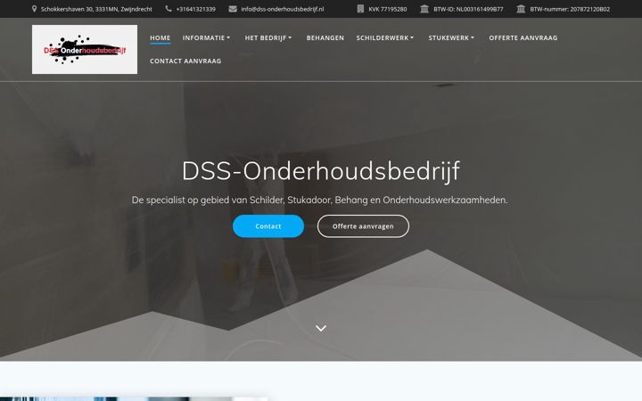Screenshot di dss-onderhoudsbedrijf.nl