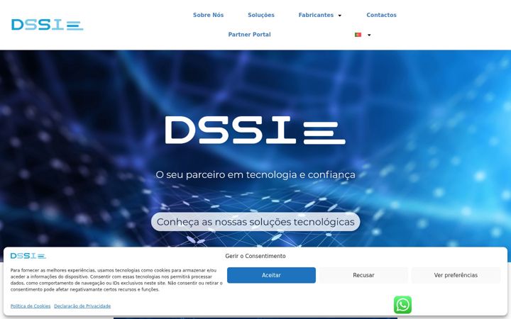 Screenshot stránky dssi.pt