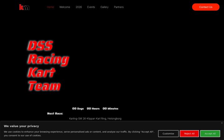 Screenshot ta' dssracing.se