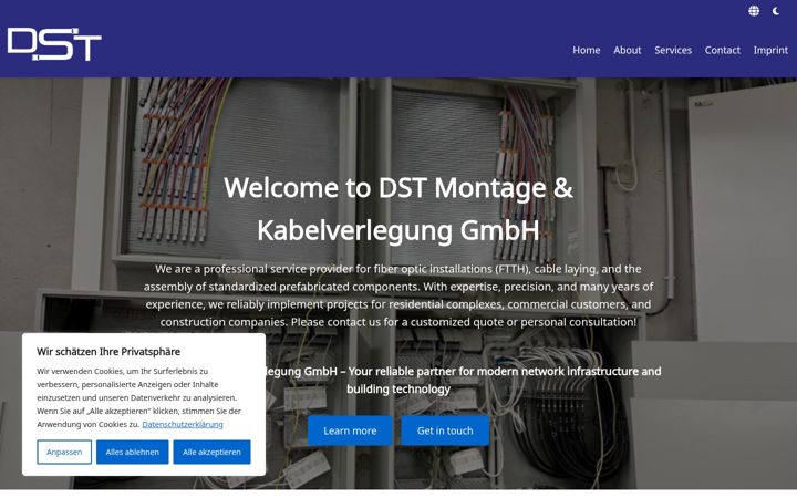 Screenshot of dst-montage.de