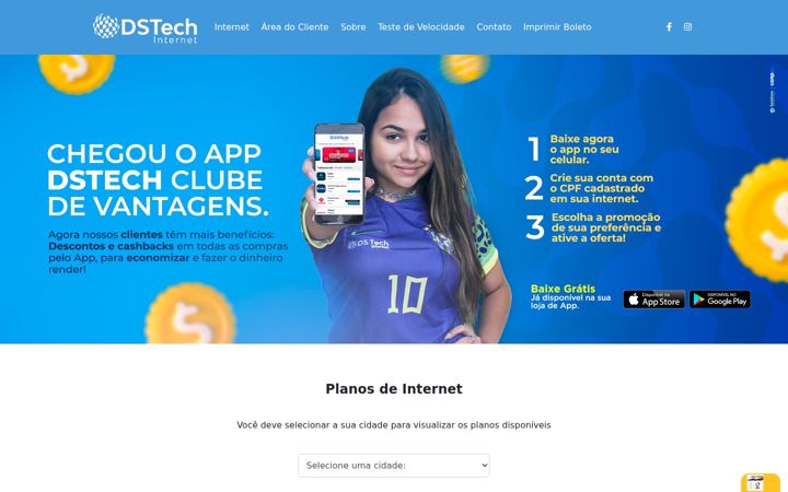 Screenshot of dstech.com.br